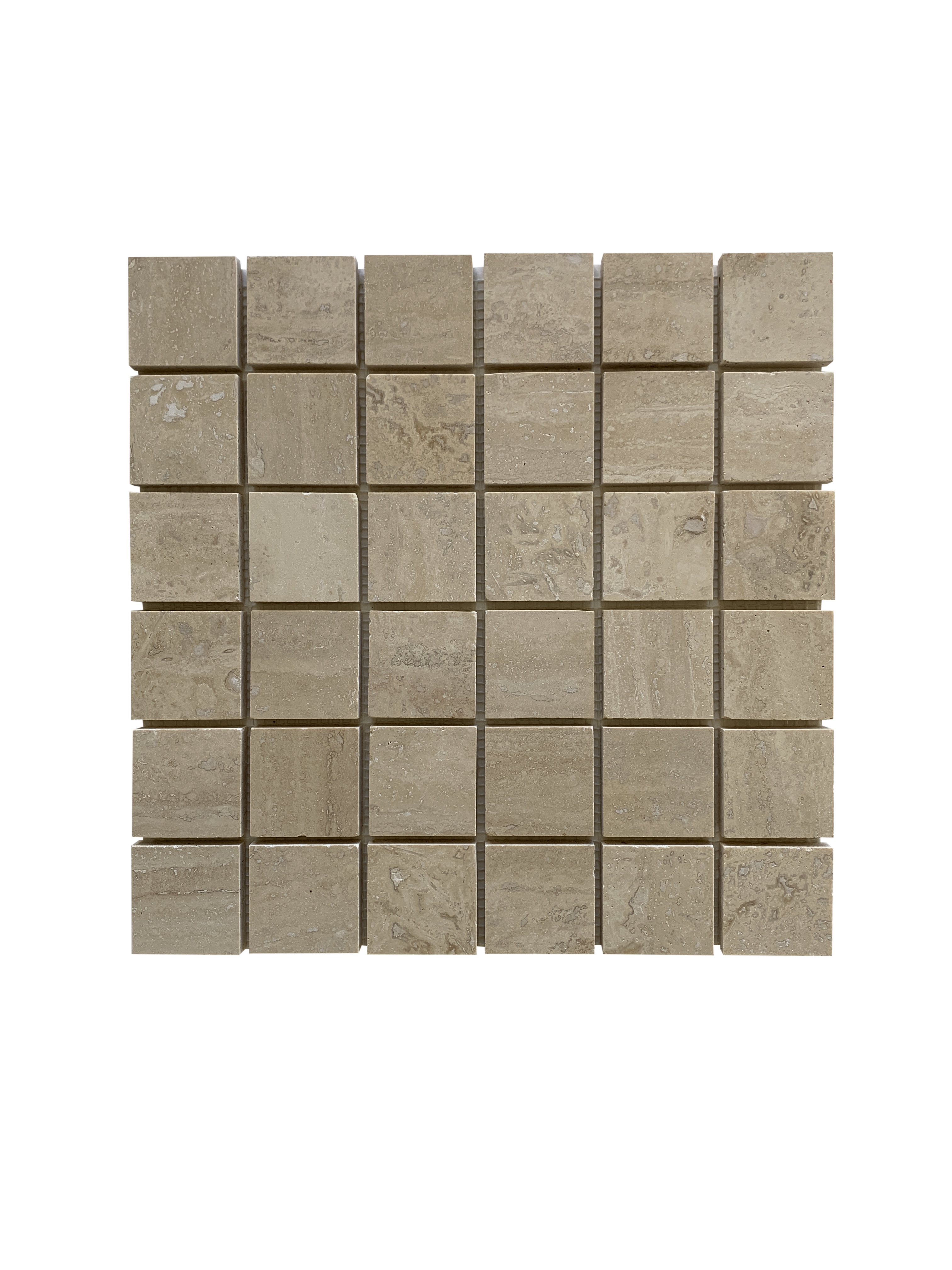 LIGHT TRAVERTINE MOSAIC SQUARE 2